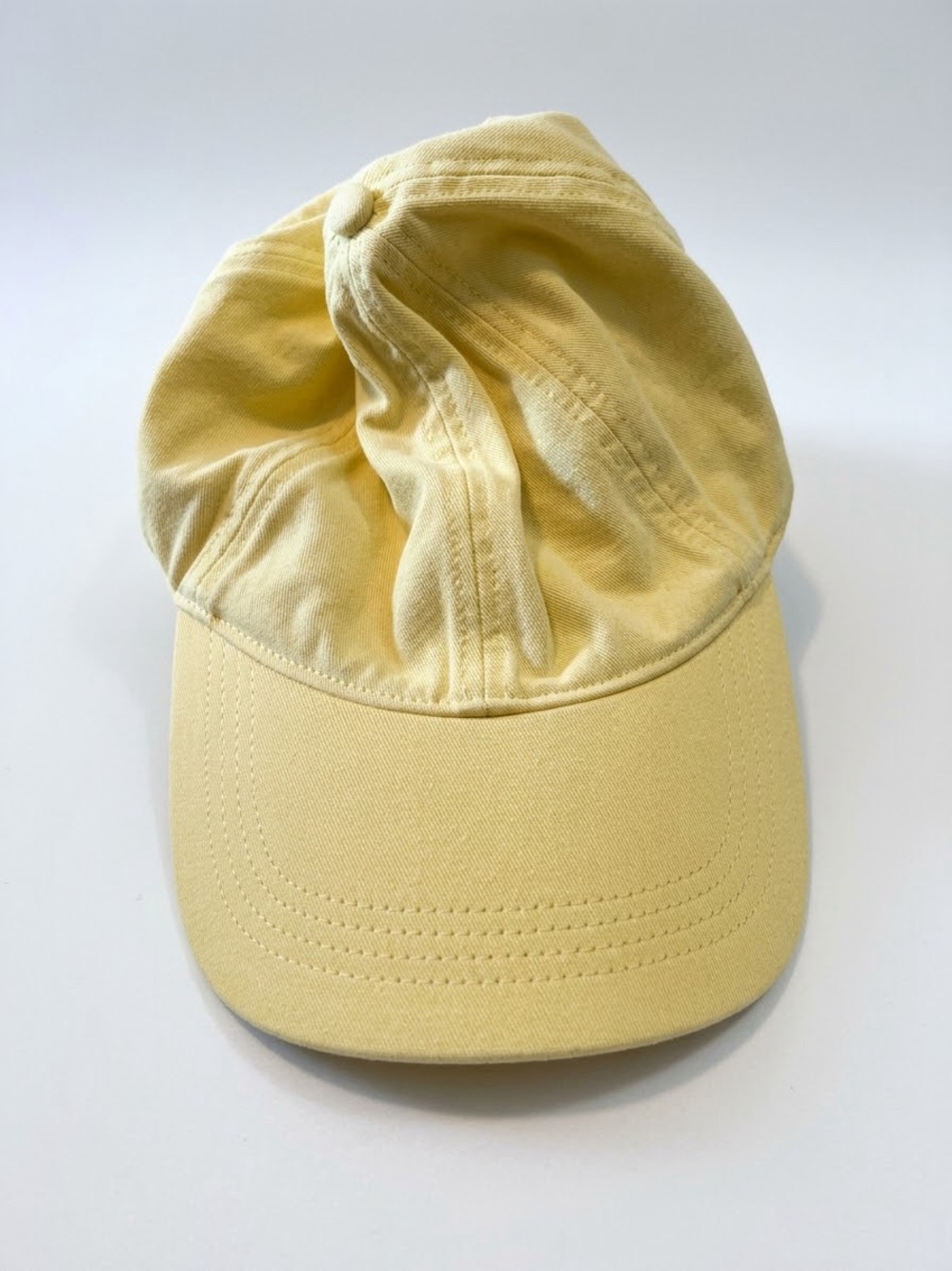 Women's Yellow Cotton Baseball Cap